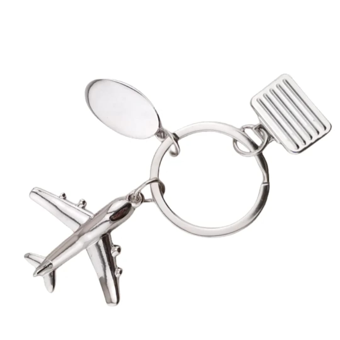 Jet Setter Plane & Suitcase Keyring — Little Lovables product photo