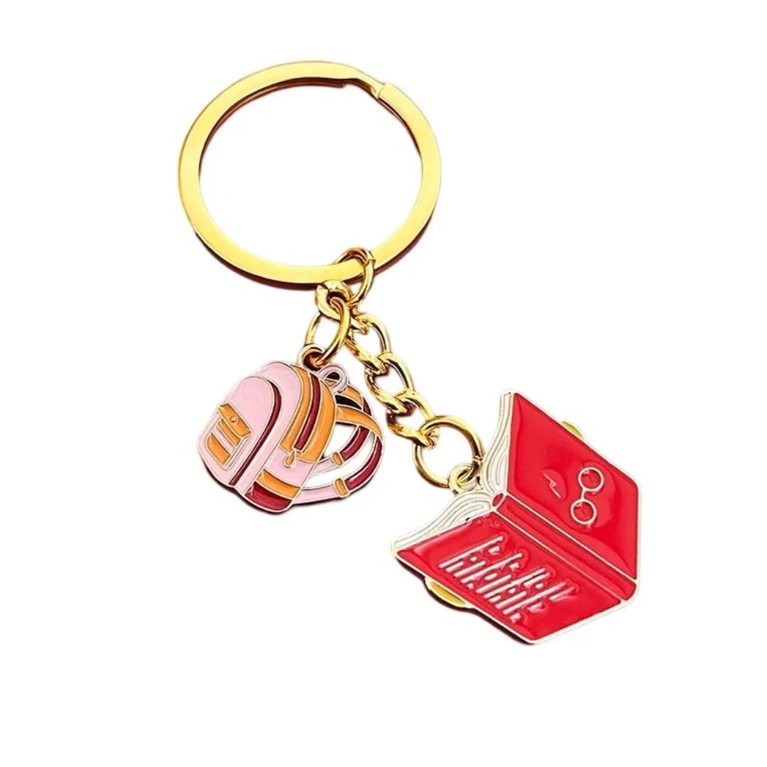 Study Buddy Book & Backpack Keyring — Little Lovables product photo