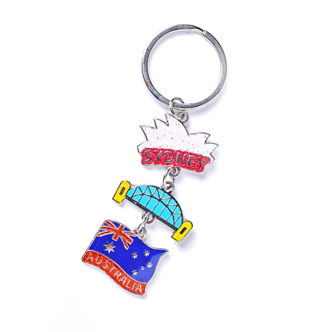 Sydney Souvenir Charm Keyring — Little Lovables product photo